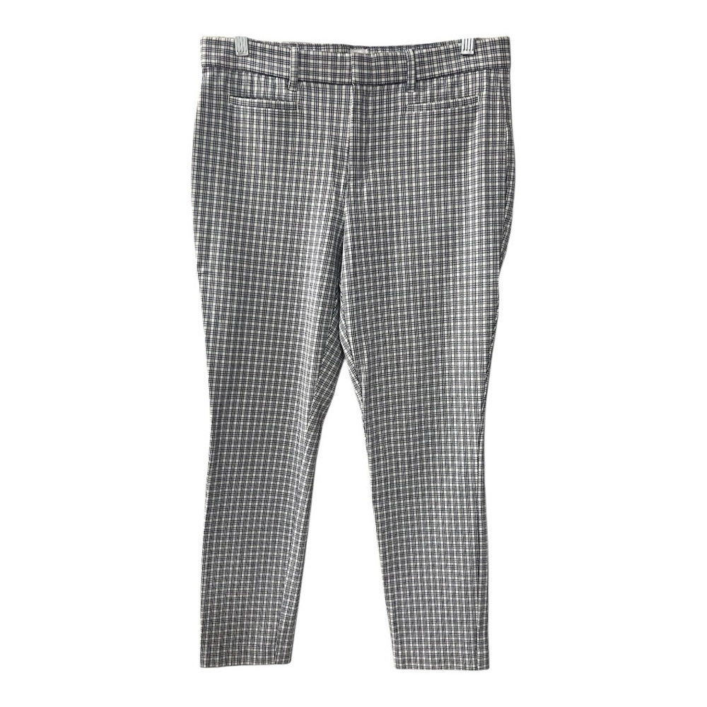 Gap Signature Skinny Ankle Plaid Pants Size 8 Women
